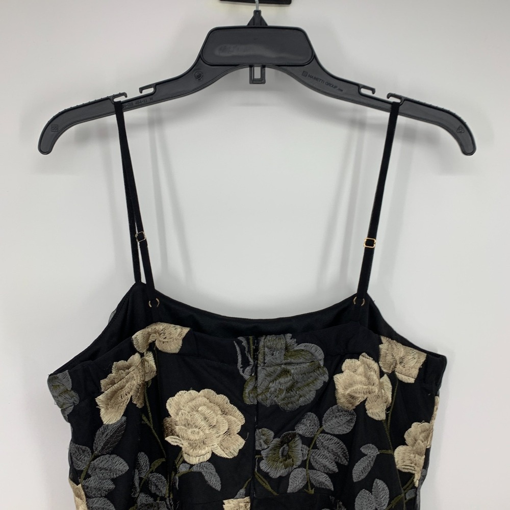 Lulus Dress Elston Black Floral Embroidered Mini Sleeveless Womens Size XL - Picture 8 of 13